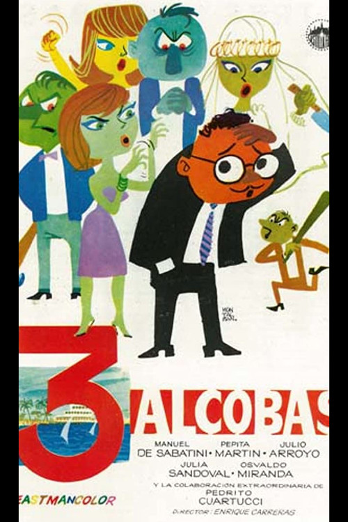 Tres alcobas (1964) poster