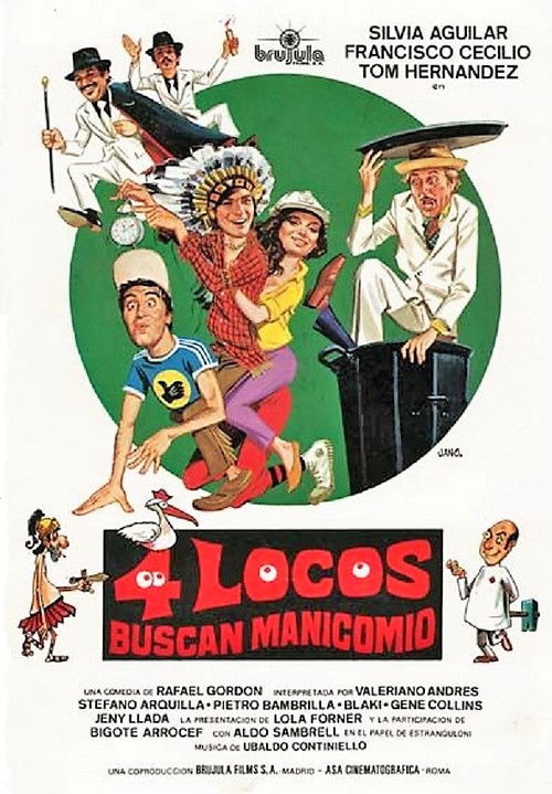 Cuatro locos buscan manicomio (1980) poster