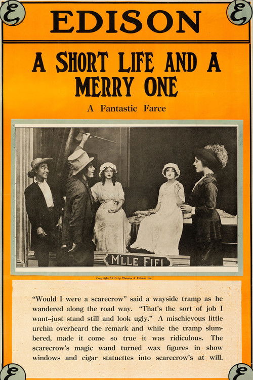 A Short Life and a Merry One (1913) poster