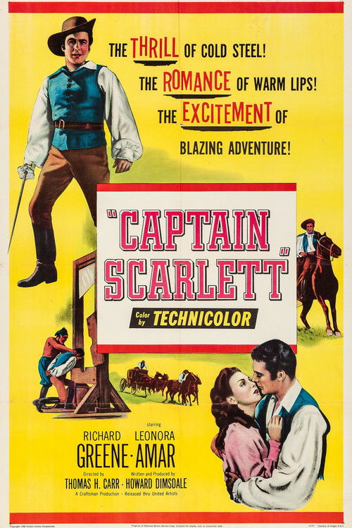 Captain Scarlett (1953) poster