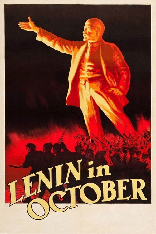 Lenin in October (1937) poster