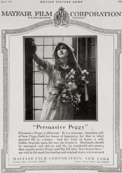 Persuasive Peggy (1917) poster