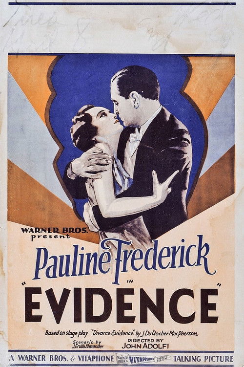 Evidence (1929) poster