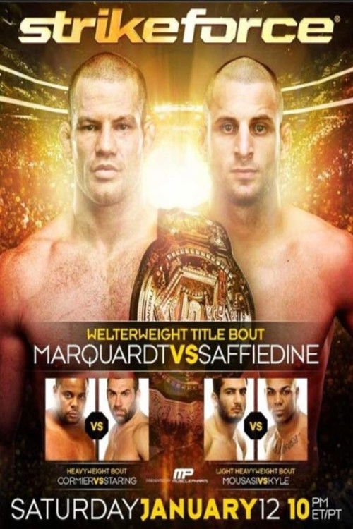Strikeforce: Marquardt vs. Saffiedine (2013) poster