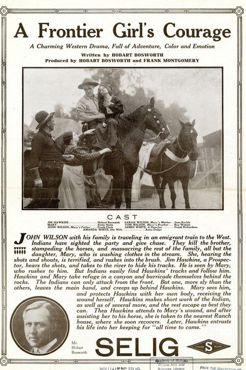 A Frontier Girl's Courage (1911) poster