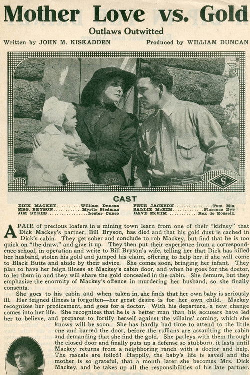 Mother Love vs Gold (1913) poster