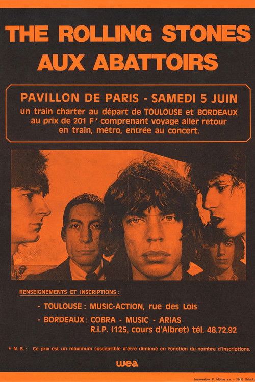 The Rolling Stones Aux Abattoirs (1976) poster