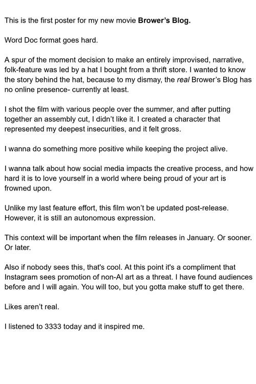 Brower's Blog (2025) poster