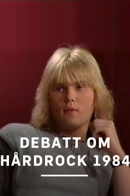 Debatt om hårdrock 1984 (1984) poster