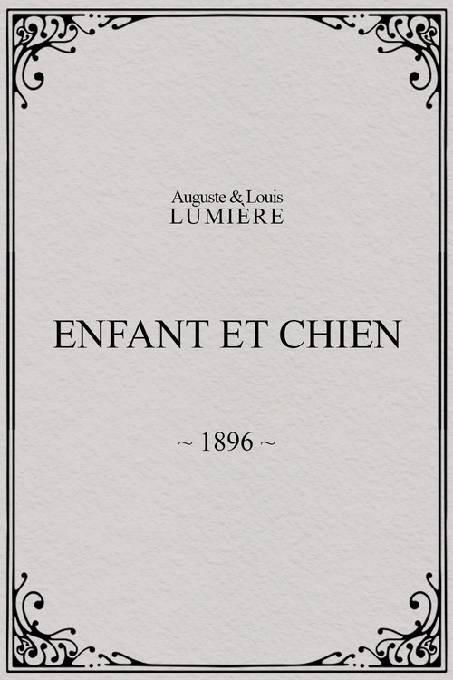 Enfant et chien (1896) poster