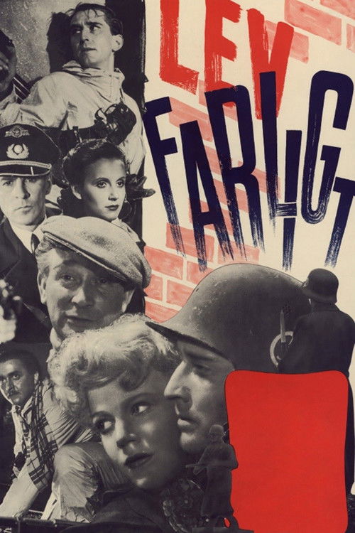 Lev farligt (1944) poster