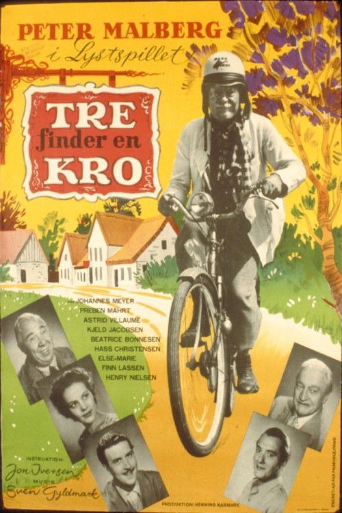 Tre finder en kro (1955) poster