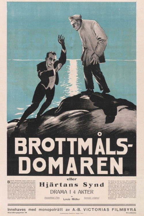 Brottmålsdomaren (1917) poster