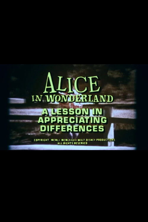 Alice in Wonderland: A Lesson in Appreciating Differences (1978) poster