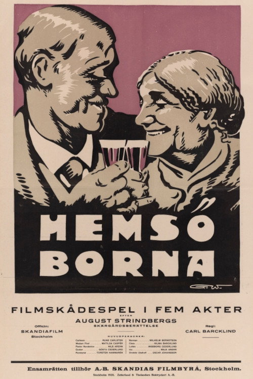 Hemsöborna (1919) poster