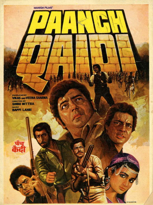 Paanch Qaidi (1981) poster