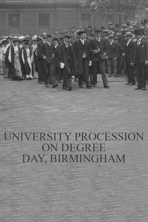 University Procession on Degree Day, Birmingham (1901) poster