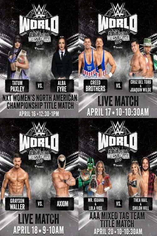 LIVE matches from WWE World: April 16, 2026 (2026) poster