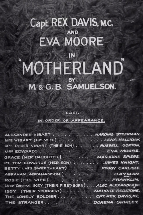 Motherland (1927) poster