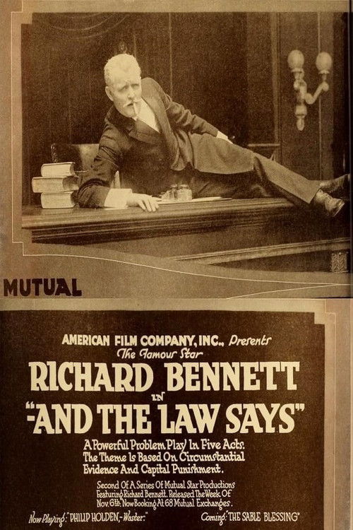 And the Law Says (1916) poster