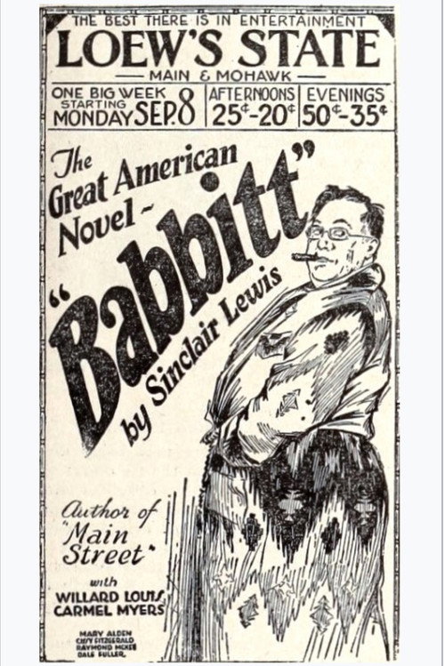 Babbitt (1924) poster