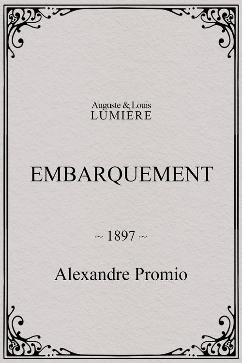 Embarquement (1897) poster