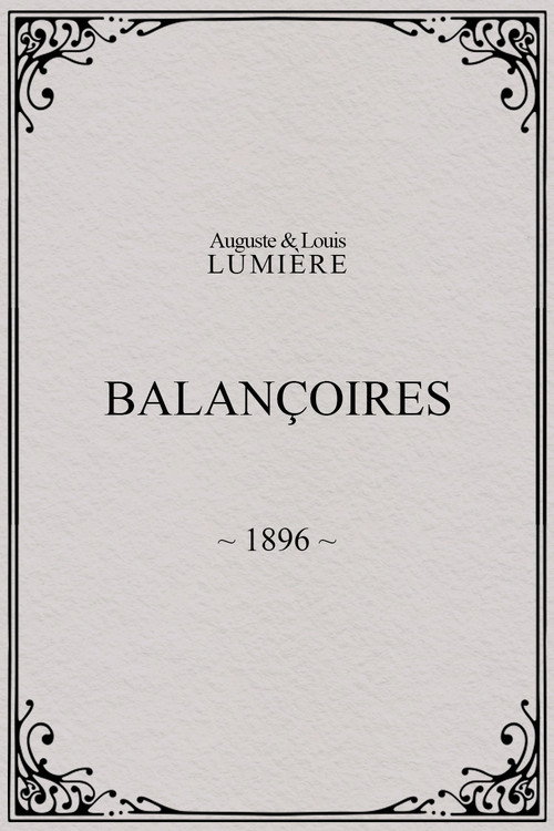 Balançoires (1896) poster