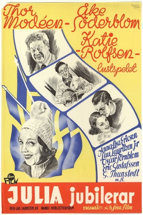 Fröken Julia jubilerar (1938) poster