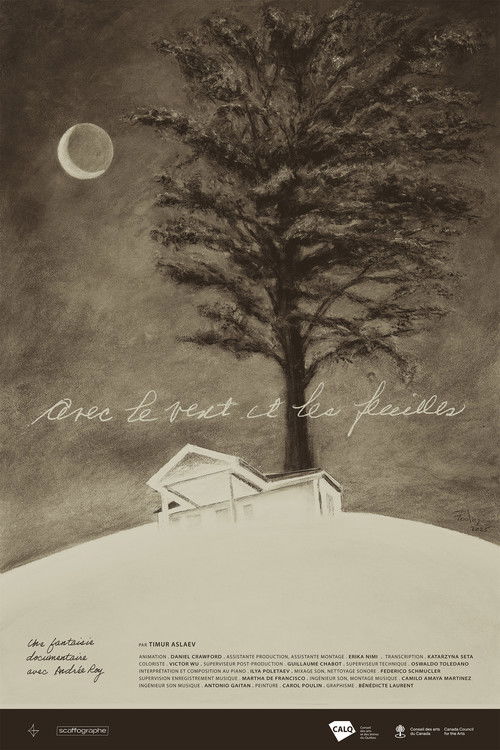 Avec le vent et les feuilles poster