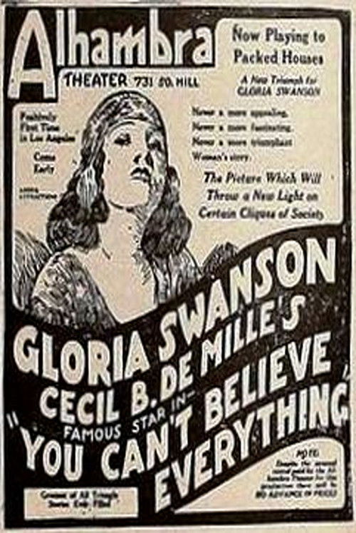 You Can't Believe Everything (1918) poster