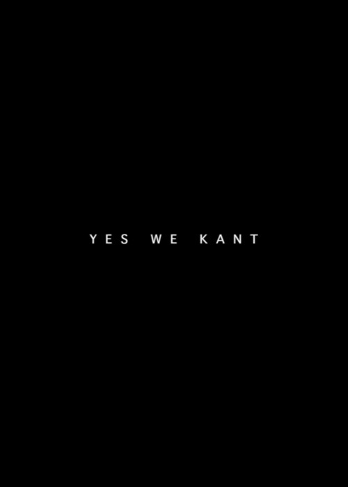 Yes We Kant (2017) poster