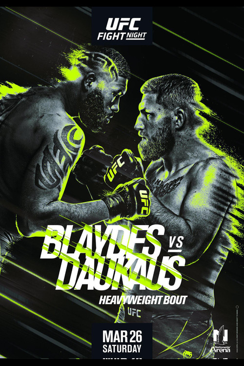 UFC on ESPN 33: Blaydes vs. Daukaus (2022) poster