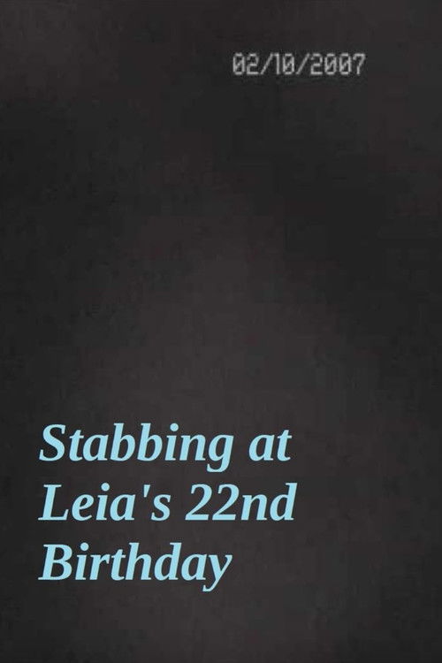 Stabbing at Leia's 22nd Birthday (2007) poster