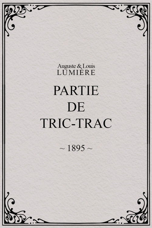Partie de tric-trac (1895) poster