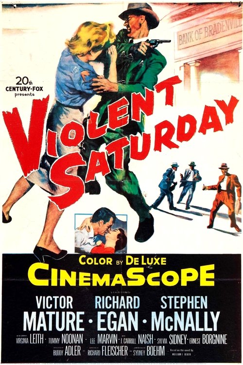 Violent Saturday (1955) poster