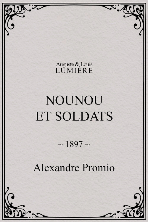 Nounou et soldats (1897) poster