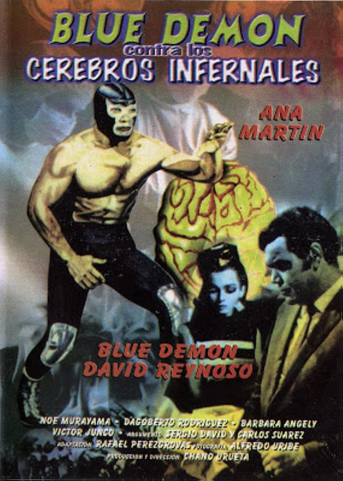 Blue Demon vs. the Infernal Brains (1968) poster