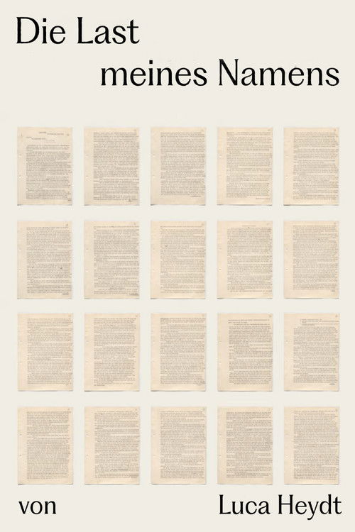 Die Last meines Namens (2025) poster