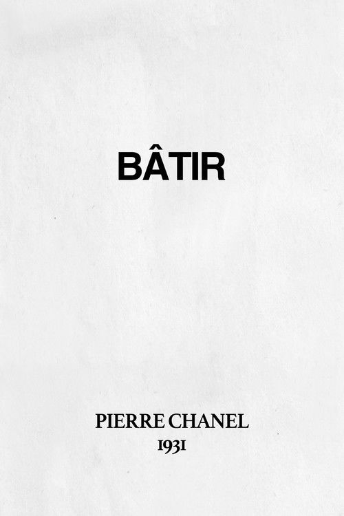Bâtir (1931) poster