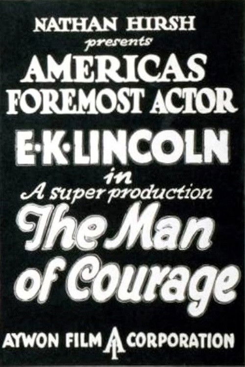 The Man of Courage (1922) poster