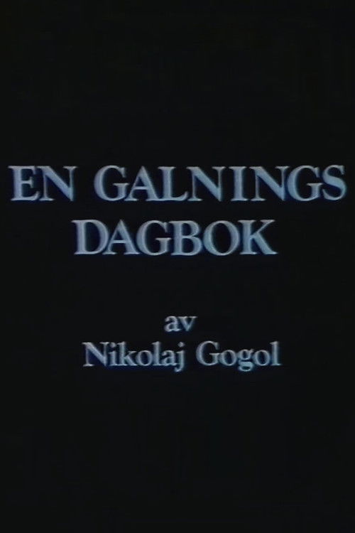 En Galnings Dagbok (1983) poster