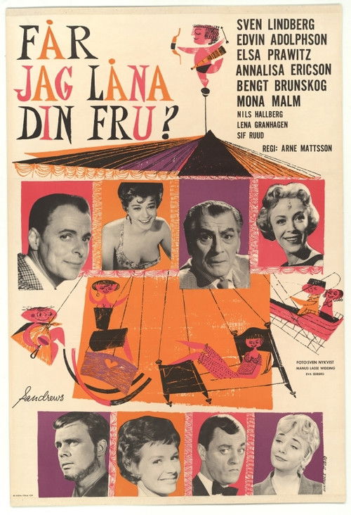 Får jag låna din fru? (1959) poster