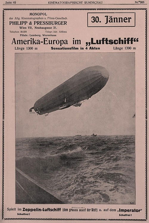 America to Europe in an Airship (1913) poster