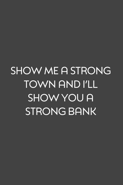 Show Me a Strong Town and I'll Show You a Strong Bank (1966) poster