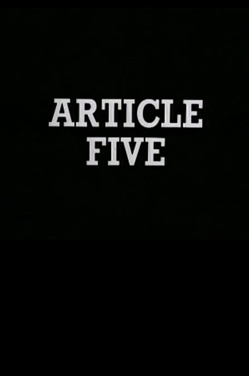 Article Five (1975) poster