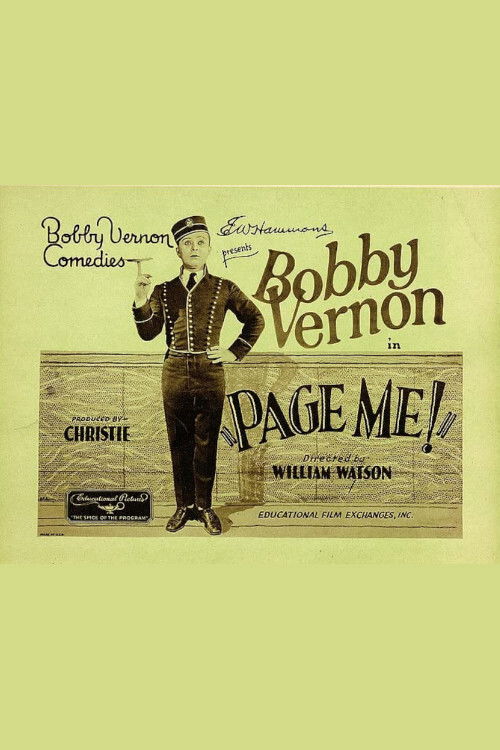Page Me (1926) poster