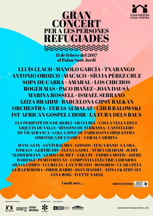 Concert "Volem acollir" (2017) poster