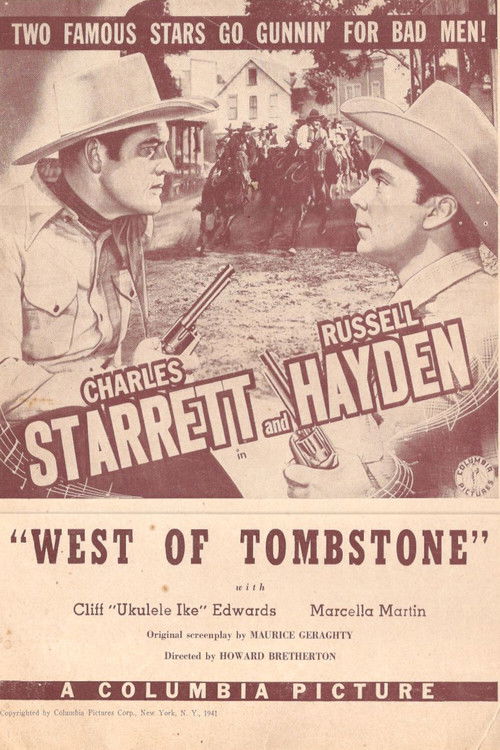 West of Tombstone (1942) poster