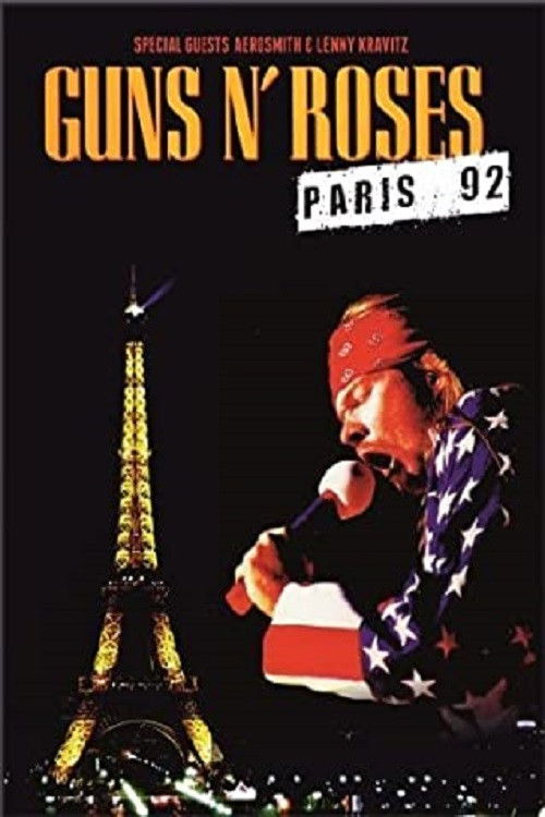 Guns N' Roses - Live in Paris (1992) poster