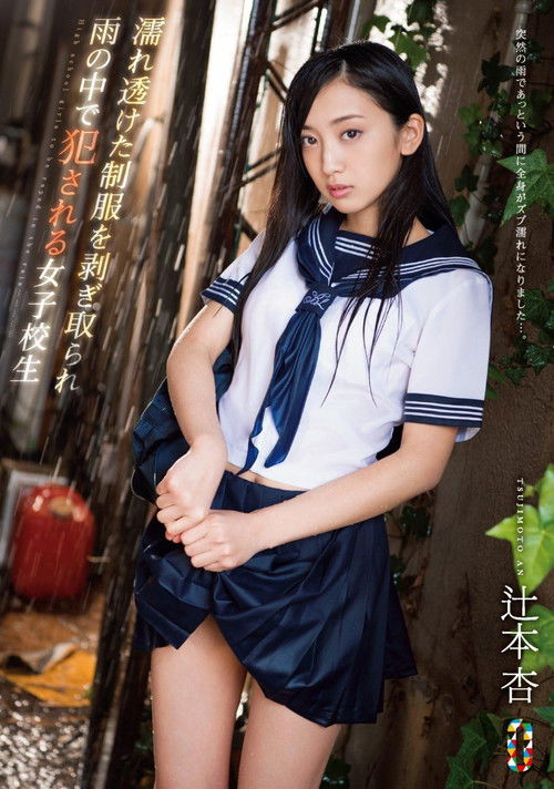 Schoolgirl An Tsujimoto stripped of her wet transparent uniform and fucked in the rain (2016) poster